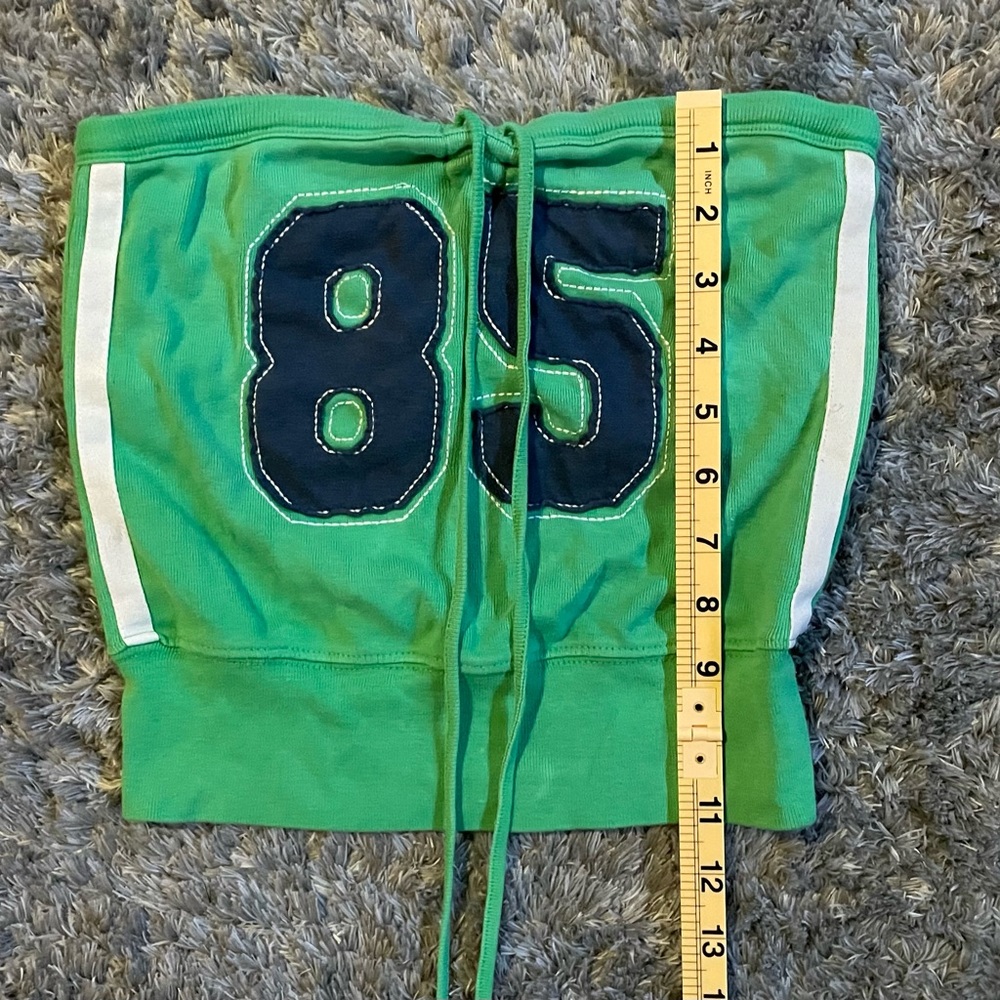 Vintage 90s Green 85’ Tommy Hilfiger Y2K Tube Top S